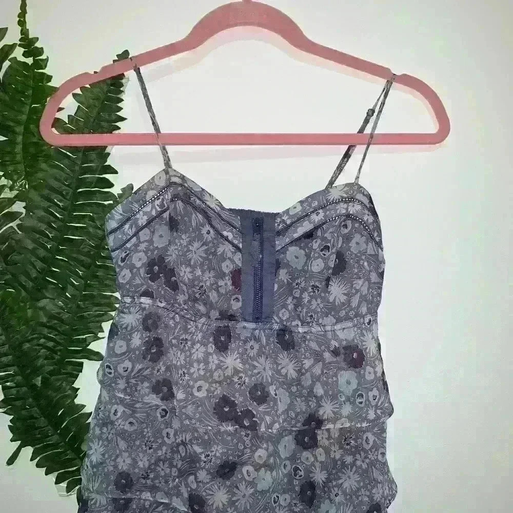 AEO Ruffle Dress Mini Purple 00 - Picture 2 of 4